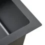 Fregadero hecho a mano de acero inoxidable negro de vidaXL, Fregaderos - Ref: Foro24-51509, Precio: 105,58 €, Descuento: %