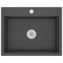 Fregadero hecho a mano de acero inoxidable negro de vidaXL, Fregaderos - Ref: Foro24-51513, Precio: 146,23 €, Descuento: %