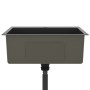 Fregadero hecho a mano de acero inoxidable negro de vidaXL, Fregaderos - Ref: Foro24-51513, Precio: 146,23 €, Descuento: %