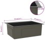 Fregadero hecho a mano de acero inoxidable negro de vidaXL, Fregaderos - Ref: Foro24-51513, Precio: 146,23 €, Descuento: %