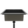 Fregadero hecho a mano de acero inoxidable negro de vidaXL, Fregaderos - Ref: Foro24-51521, Precio: 187,04 €, Descuento: %
