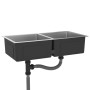 Fregadero de cocina hecho a mano acero inoxidable de vidaXL, Fregaderos - Ref: Foro24-51522, Precio: 128,74 €, Descuento: %