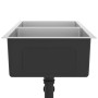 Fregadero de cocina hecho a mano acero inoxidable de vidaXL, Fregaderos - Ref: Foro24-51522, Precio: 128,74 €, Descuento: %