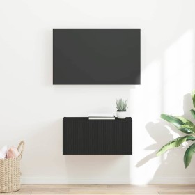 Mueble de TV Montado en la Pared Negro 60 x 31 x 29.5 cm en Muebles TV | Comprar online en Foru.es
