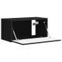 Mueble de TV Montado en la Pared Negro 60 x 31 x 29.5 cm en Muebles TV | Comprar online en Foru.es