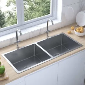 Handmade stainless steel kitchen sink by vidaXL, Sinks - Ref: Foro24-51524, Price: 185,29 €, Discount: %