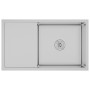 Fregadero de cocina hecho a mano de acero inoxidable de vidaXL, Fregaderos - Ref: Foro24-51520, Precio: 149,21 €, Descuento: %