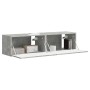 Mueble de TV Montado en la Pared 2 pcs Concreto en Muebles TV | Comprar online en Foru.es