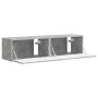 Mueble de TV Montado en la Pared 2 pcs Concreto en Muebles TV | Comprar online en Foru.es