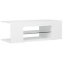 Mueble de TV con luces LED blanco 90x39x30 cm de vidaXL, Muebles TV - Ref: Foro24-804238, Precio: 55,15 €, Descuento: %