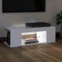 Mueble de TV con luces LED blanco 90x39x30 cm de vidaXL, Muebles TV - Ref: Foro24-804238, Precio: 55,15 €, Descuento: %