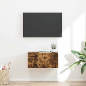 Mueble de TV Montado en la Pared Roble ahumado en Muebles TV | Comprar online en Foru.es
