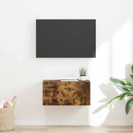 Mueble de TV Montado en la Pared Roble ahumado en Muebles TV | Comprar online en Foru.es