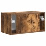 Mueble de TV Montado en la Pared Roble ahumado en Muebles TV | Comprar online en Foru.es
