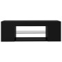 Mueble de TV con luces LED negro 90x39x30 cm de vidaXL, Muebles TV - Ref: Foro24-804239, Precio: 46,98 €, Descuento: %