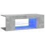 Mueble de TV con luces LED gris hormigón 90x39x30 cm de vidaXL, Muebles TV - Ref: Foro24-804242, Precio: 45,63 €, Descuento: %