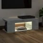 Mueble de TV con luces LED gris hormigón 90x39x30 cm de vidaXL, Muebles TV - Ref: Foro24-804242, Precio: 45,63 €, Descuento: %