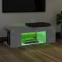 Mueble de TV con luces LED gris hormigón 90x39x30 cm de vidaXL, Muebles TV - Ref: Foro24-804242, Precio: 45,63 €, Descuento: %