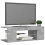 Mueble de TV con luces LED gris hormigón 90x39x30 cm de vidaXL, Muebles TV - Ref: Foro24-804242, Precio: 45,63 €, Descuento: %