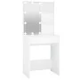 Tocador con LED blanco 60x40x140 cm de vidaXL, Tocadores para dormitorios - Ref: Foro24-808828, Precio: 88,95 €, Descuento: %