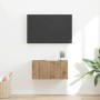 Mueble de TV Montado en la Pared Roble Artesanal en Muebles TV | Comprar online en Foru.es