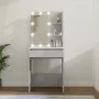 Concrete gray LED dressing table 60x40x140 cm by vidaXL, Bedroom Dressers - Ref: Foro24-808832, Price: 99,52 €, Discount: %