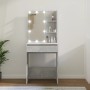 Tocador con LED color gris hormigón 60x40x140 cm de vidaXL, Tocadores para dormitorios - Ref: Foro24-808832, Precio: 100,95 €...