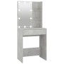 Tocador con LED color gris hormigón 60x40x140 cm de vidaXL, Tocadores para dormitorios - Ref: Foro24-808832, Precio: 100,95 €...