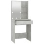 Tocador con LED color gris hormigón 60x40x140 cm de vidaXL, Tocadores para dormitorios - Ref: Foro24-808832, Precio: 100,95 €...
