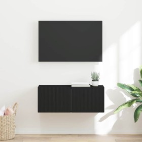 Mueble de TV Montado en la Pared Negro 60 x 31 x 29.5 cm en Muebles TV | Comprar online en Foru.es