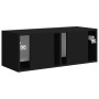 Mueble de TV Montado en la Pared Negro 60 x 31 x 29.5 cm en Muebles TV | Comprar online en Foru.es
