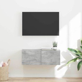 Mueble de TV Montado en la Pared Concreto 60 x 31 x 29.5 cm en Muebles TV | Comprar online en Foru.es
