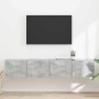 Mueble de TV Montado en la Pared 2 pcs Concreto en Muebles TV | Comprar online en Foru.es
