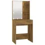Tocador con LED color roble ahumado 60x40x140 cm de vidaXL, Tocadores para dormitorios - Ref: Foro24-820442, Precio: 80,27 €,...