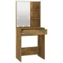Tocador con LED color roble ahumado 60x40x140 cm de vidaXL, Tocadores para dormitorios - Ref: Foro24-820442, Precio: 80,27 €,...