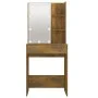 Tocador con LED color roble ahumado 60x40x140 cm de vidaXL, Tocadores para dormitorios - Ref: Foro24-820442, Precio: 80,27 €,...