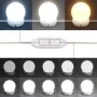 Tocador con LED color roble ahumado 60x40x140 cm de vidaXL, Tocadores para dormitorios - Ref: Foro24-820442, Precio: 80,27 €,...