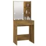 Tocador con LED color roble ahumado 60x40x140 cm de vidaXL, Tocadores para dormitorios - Ref: Foro24-820442, Precio: 80,27 €,...