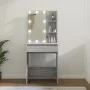 Tocador con LED color gris Sonoma 60x40x140 cm de vidaXL, Tocadores para dormitorios - Ref: Foro24-820443, Precio: 110,56 €, ...