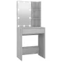 Tocador con LED color gris Sonoma 60x40x140 cm de vidaXL, Tocadores para dormitorios - Ref: Foro24-820443, Precio: 110,56 €, ...