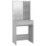 Tocador con LED color gris Sonoma 60x40x140 cm de vidaXL, Tocadores para dormitorios - Ref: Foro24-820443, Precio: 110,56 €, ...