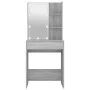 Tocador con LED color gris Sonoma 60x40x140 cm de vidaXL, Tocadores para dormitorios - Ref: Foro24-820443, Precio: 110,56 €, ...