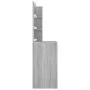 Tocador con LED color gris Sonoma 60x40x140 cm de vidaXL, Tocadores para dormitorios - Ref: Foro24-820443, Precio: 110,56 €, ...