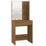 Tocador con LED marrón roble 60x40x140 cm de vidaXL, Tocadores para dormitorios - Ref: Foro24-820444, Precio: 99,46 €, Descue...