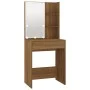 Tocador con LED marrón roble 60x40x140 cm de vidaXL, Tocadores para dormitorios - Ref: Foro24-820444, Precio: 99,46 €, Descue...