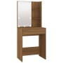 Tocador con LED marrón roble 60x40x140 cm de vidaXL, Tocadores para dormitorios - Ref: Foro24-820444, Precio: 101,01 €, Descu...