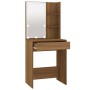 Tocador con LED marrón roble 60x40x140 cm de vidaXL, Tocadores para dormitorios - Ref: Foro24-820444, Precio: 101,01 €, Descu...