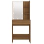 Tocador con LED marrón roble 60x40x140 cm de vidaXL, Tocadores para dormitorios - Ref: Foro24-820444, Precio: 101,01 €, Descu...