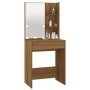 Tocador con LED marrón roble 60x40x140 cm de vidaXL, Tocadores para dormitorios - Ref: Foro24-820444, Precio: 101,01 €, Descu...