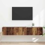 Mueble de TV Montado en la Pared 2 pcs Madera Vieja en Muebles TV | Comprar online en Foru.es